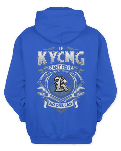 KYCNG AP81-K4-626 - Personalized Ahmed Quote Apparel “If Ahmed Can't Fix It, No One Can” - Unisex Hoodie - Royal