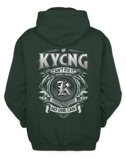 KYCNG AP81-K4-626 - Personalized Ahmed Quote Apparel “If Ahmed Can't Fix It, No One Can” - Unisex Hoodie - Forest Green