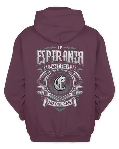 ESPERANZA AP81-K4-626 - Personalized Ahmed Quote Apparel “If Ahmed Can't Fix It, No One Can” - Unisex Hoodie - Maroon