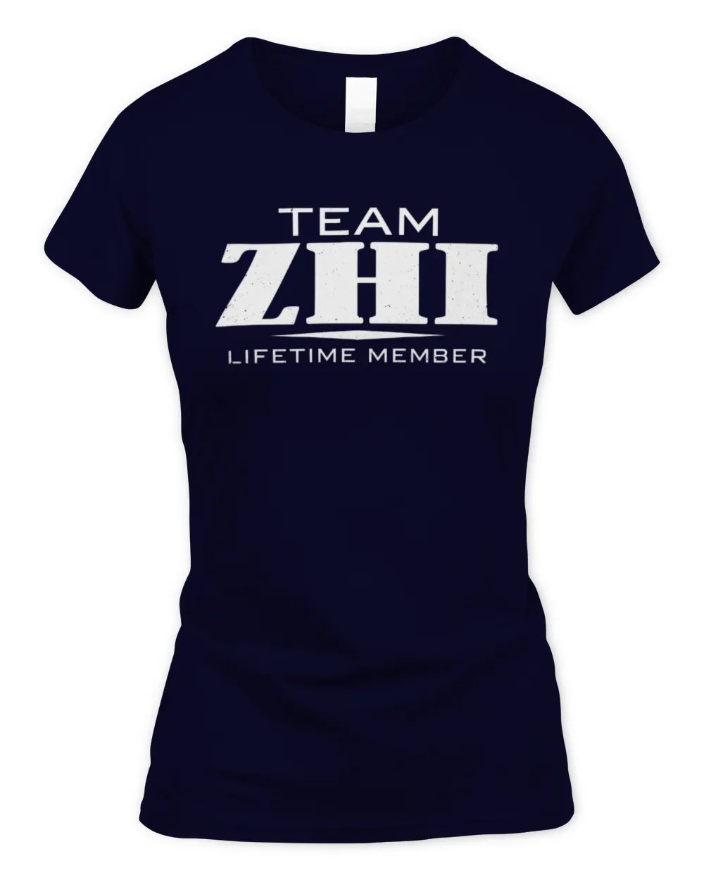 ZHI BL62-K4-128 - Personalized “Team NAME Lifetime Member” - Women's Standard T-Shirt - Navy