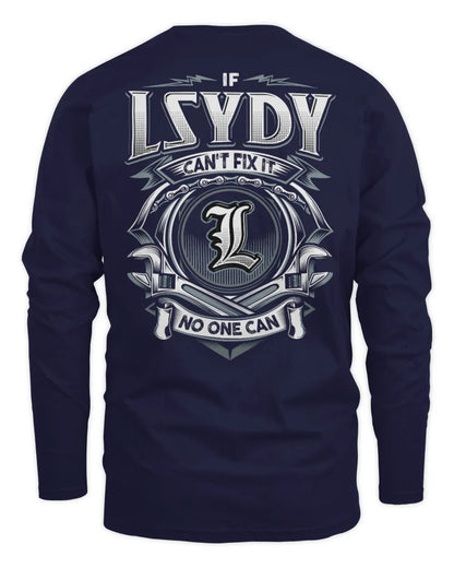LSYDY AP81-K4-626 - Personalized Ahmed Quote Apparel “If Ahmed Can't Fix It, No One Can” - Men's Long Sleeved T-Shirt - Navy