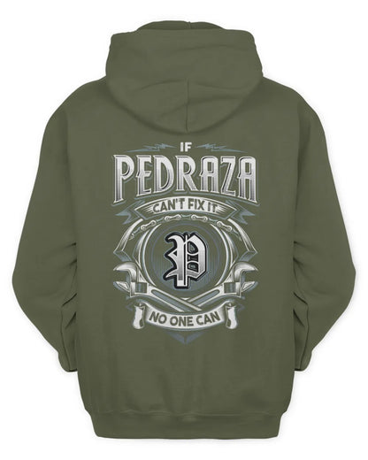 PEDRAZA AP81-K4-626 - Personalized Ahmed Quote Apparel “If Ahmed Can't Fix It, No One Can” - Unisex Hoodie - Military Green