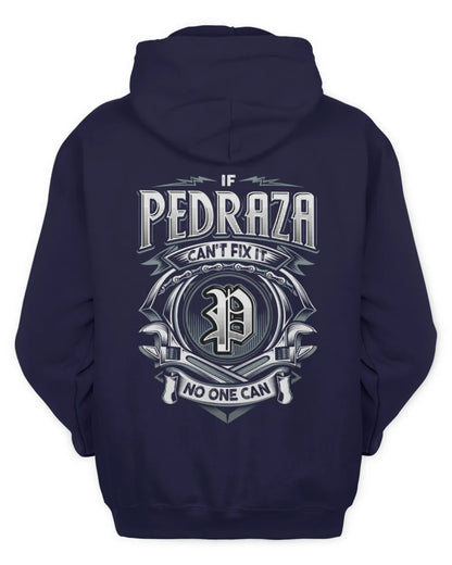 PEDRAZA AP81-K4-626 - Personalized Ahmed Quote Apparel “If Ahmed Can't Fix It, No One Can” - Unisex Hoodie - Navy