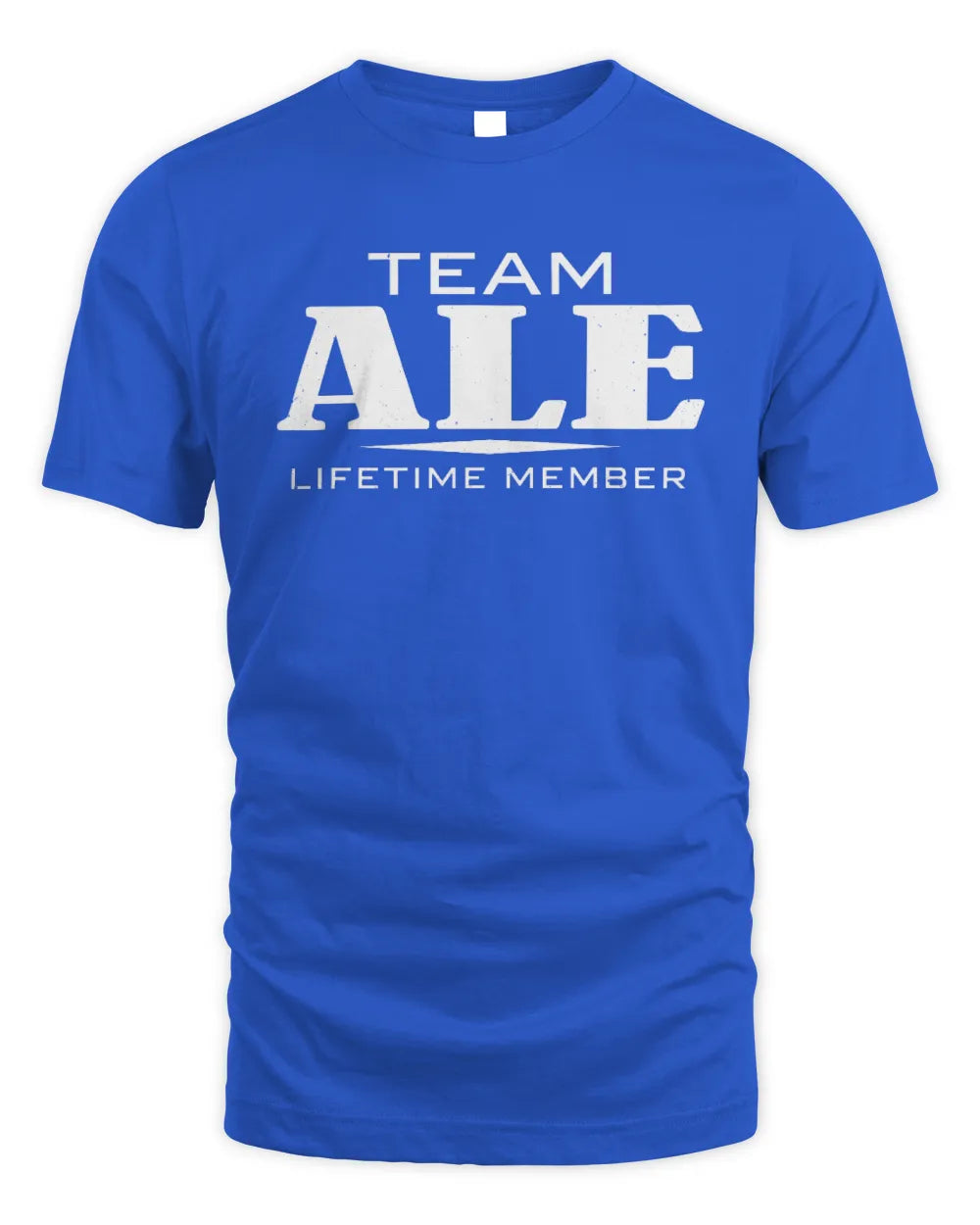 ALE BL62-K4-128 - Personalized “Team NAME Lifetime Member” - Unisex Standard T-Shirt - Royal