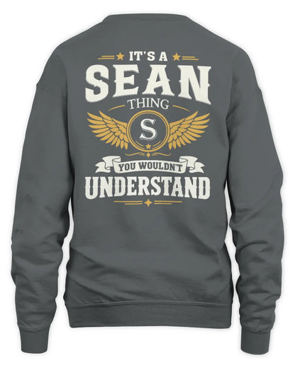 SEAN KT06-M008 It’s a [NAME] Thing – You Wouldn’t Understand | Personalized Vintage T-Shirt - Unisex Sweatshirt - Charcoal