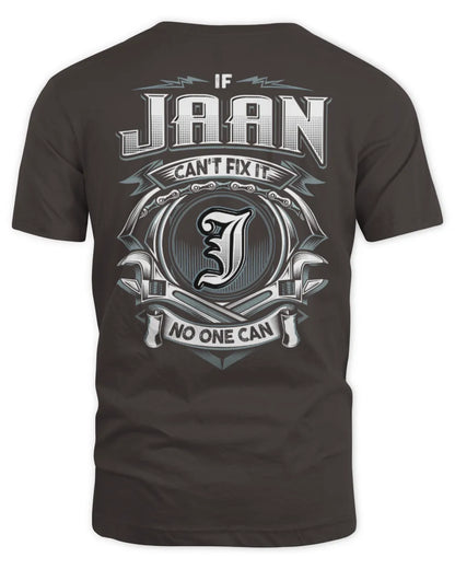 JAAN AP81-K4-626 - Personalized Ahmed Quote Apparel “If Ahmed Can't Fix It, No One Can” - Unisex Standard T-Shirt - Dark Chocolate