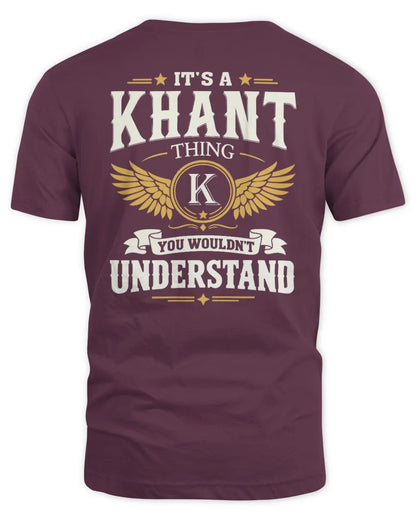 KHANT KT06-M008 It’s a [NAME] Thing – You Wouldn’t Understand | Personalized Vintage T-Shirt - Unisex Standard T-Shirt - Maroon