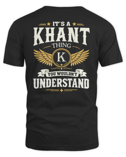 KHANT KT06-M008 It’s a [NAME] Thing – You Wouldn’t Understand | Personalized Vintage T-Shirt - Unisex Standard T-Shirt - Black