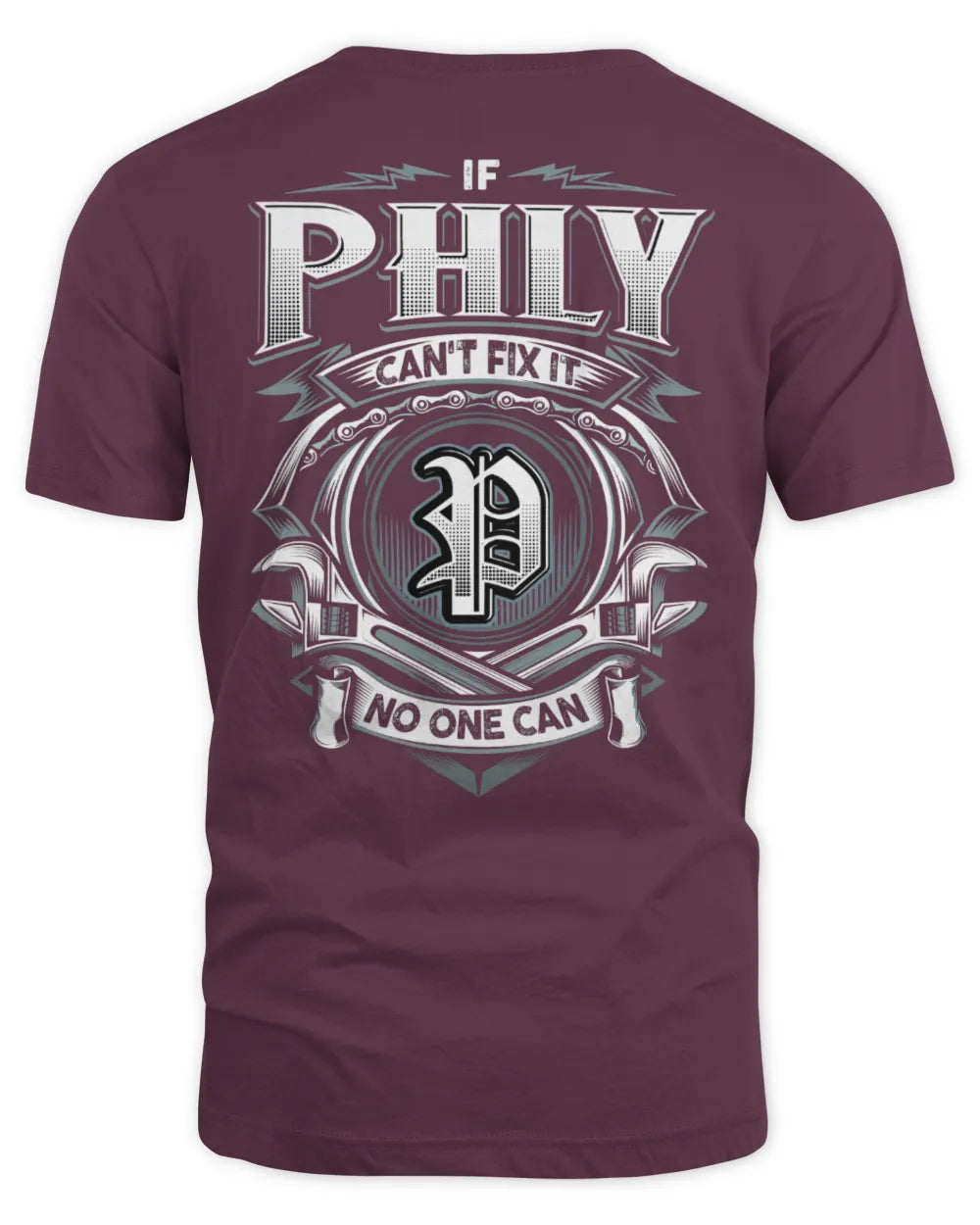 PHLY AP81-K4-626 - Personalized Ahmed Quote Apparel “If Ahmed Can't Fix It, No One Can” - Unisex Standard T-Shirt - Maroon