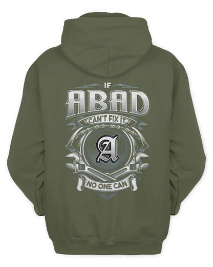 ABAD AP81-K4-626 - Personalized Ahmed Quote Apparel “If Ahmed Can't Fix It, No One Can” - Unisex Hoodie - Military Green