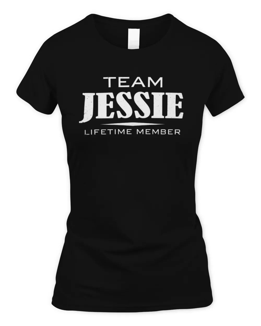 JESSIE BL62-K4-128 - Personalized “Team NAME Lifetime Member” - Women's Standard T-Shirt - Black