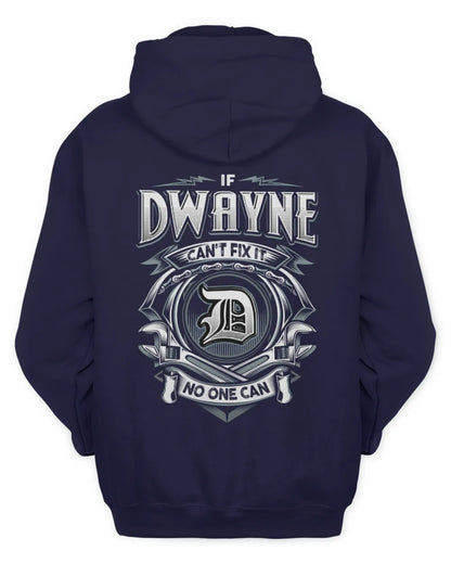DWAYNE AP81-K4-626 - Personalized Ahmed Quote Apparel “If Ahmed Can't Fix It, No One Can” - Unisex Hoodie - Navy