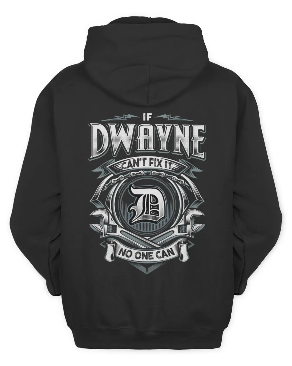 DWAYNE AP81-K4-626 - Personalized Ahmed Quote Apparel “If Ahmed Can't Fix It, No One Can” - Unisex Hoodie - Black