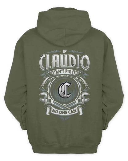 CLAUDIO AP81-K4-626 - Personalized Ahmed Quote Apparel “If Ahmed Can't Fix It, No One Can” - Unisex Hoodie - Military Green