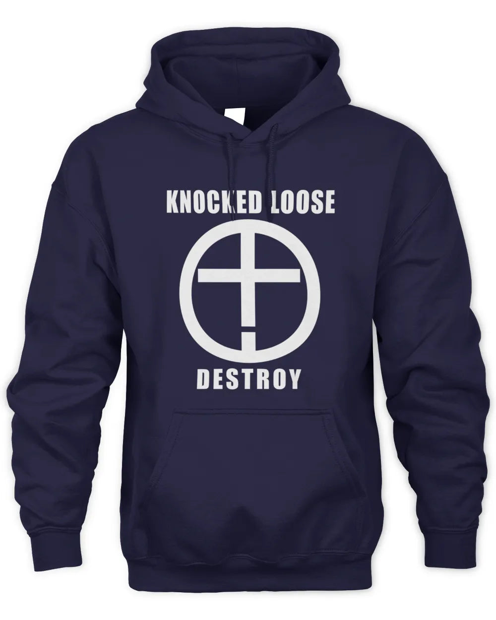 GILL AP62-K4-666 - Personalized Fierce Wolf Quote Apparel “If You Kick Me When I’m Down, You Better Pray I Don’t Get Up” - Men's Long Sleeved T-Shirt - Navy