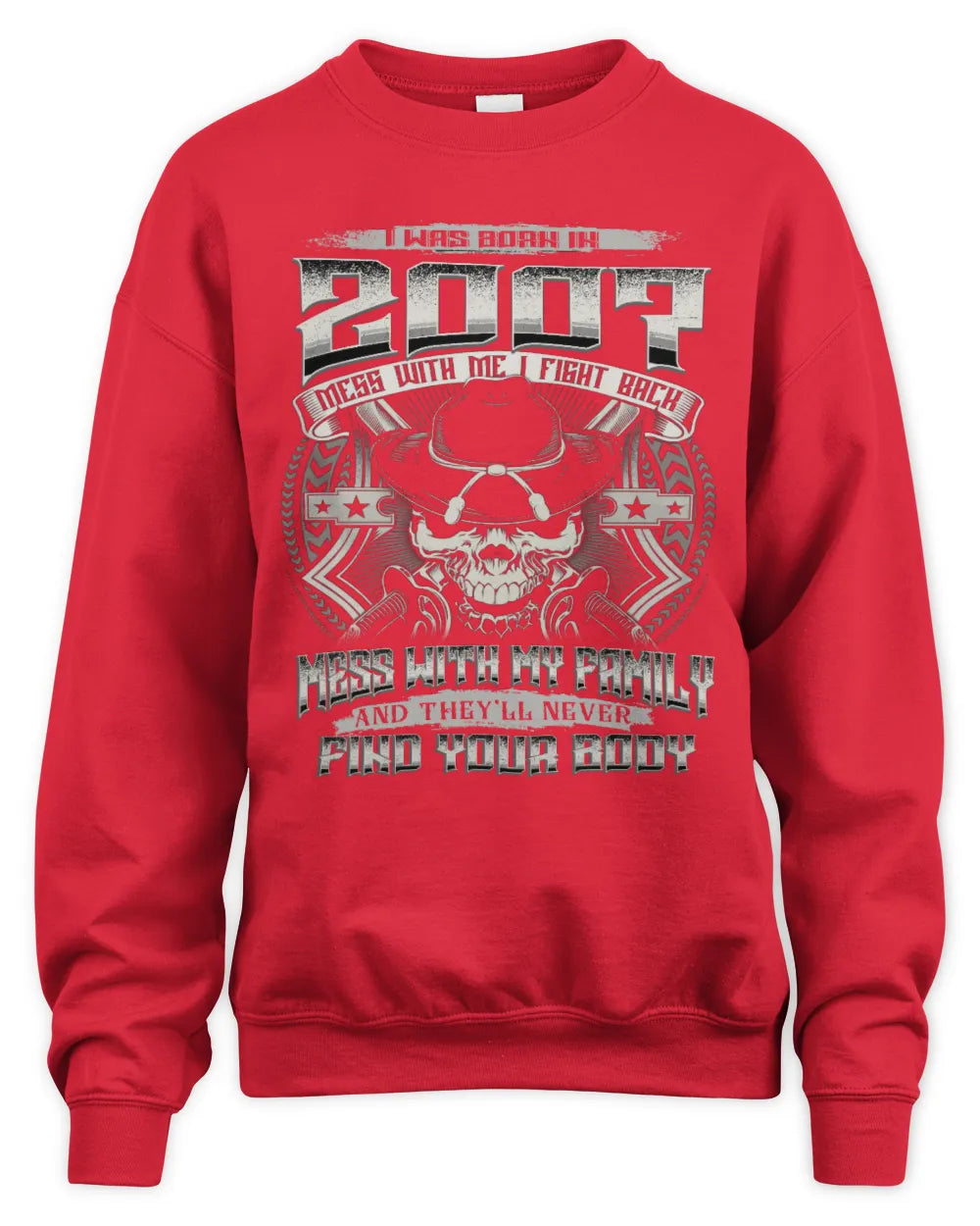 2007 HH89-K2 – Protective Family Quote T-Shirt - Unisex Sweatshirt - Red