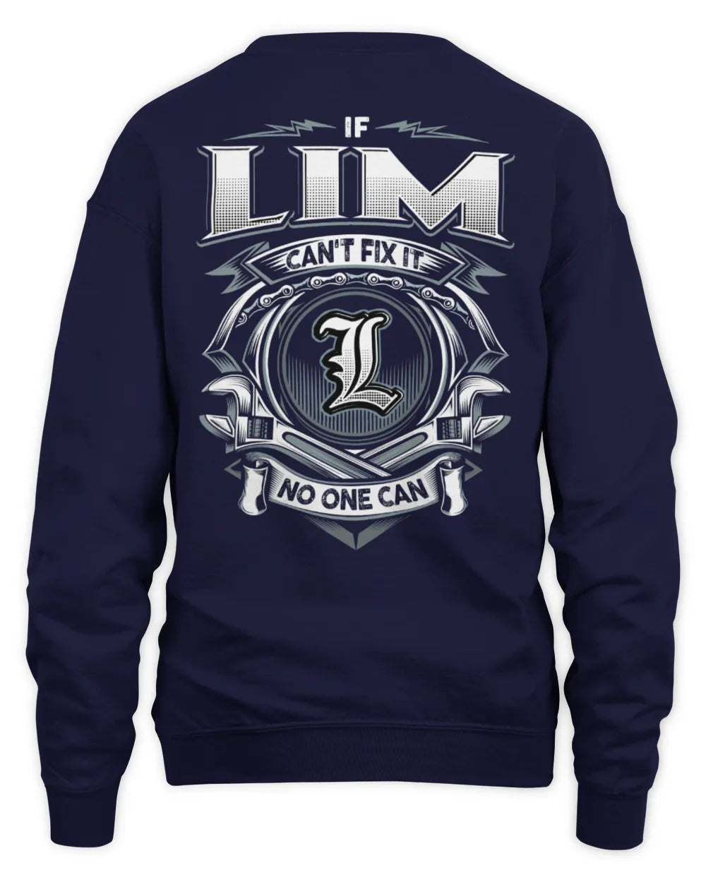 LIM AP81-K4-626 - Personalized Ahmed Quote Apparel “If Ahmed Can't Fix It, No One Can” - Unisex Sweatshirt - Navy