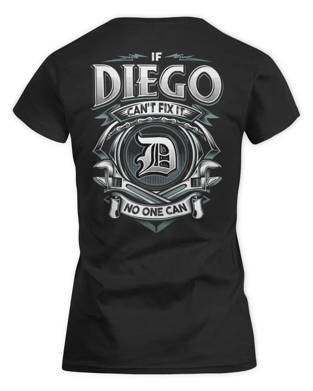 DIEGO AP81-K4-626 - Personalized Ahmed Quote Apparel “If Ahmed Can't Fix It, No One Can” - Women's Standard T-Shirt - Black