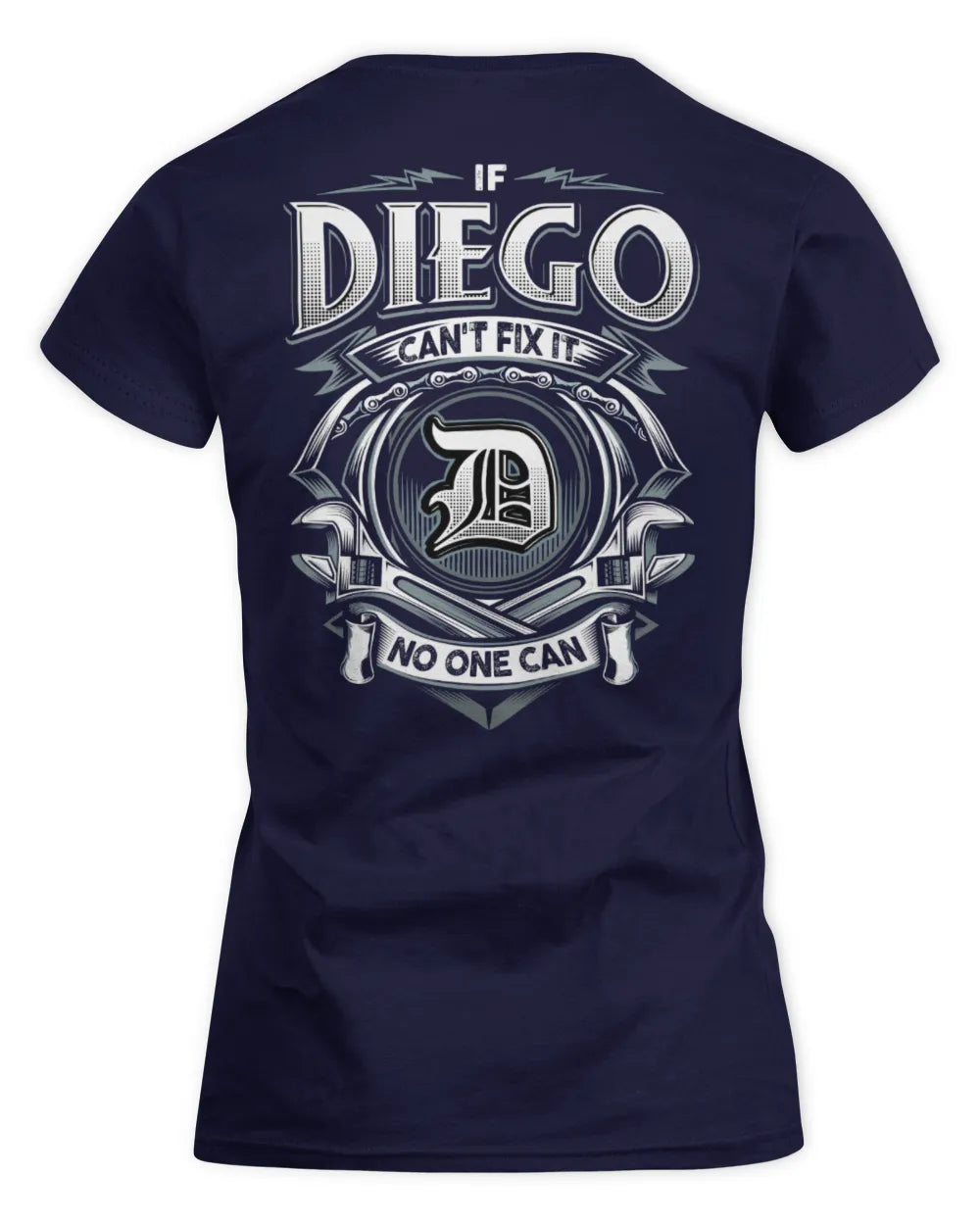 DIEGO AP81-K4-626 - Personalized Ahmed Quote Apparel “If Ahmed Can't Fix It, No One Can” - Women's Standard T-Shirt - Navy