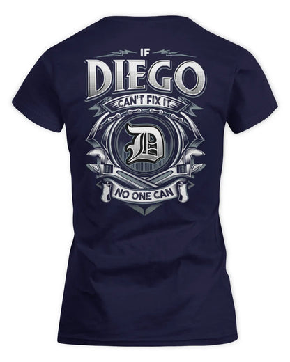 DIEGO AP81-K4-626 - Personalized Ahmed Quote Apparel “If Ahmed Can't Fix It, No One Can” - Women's Standard T-Shirt - Navy