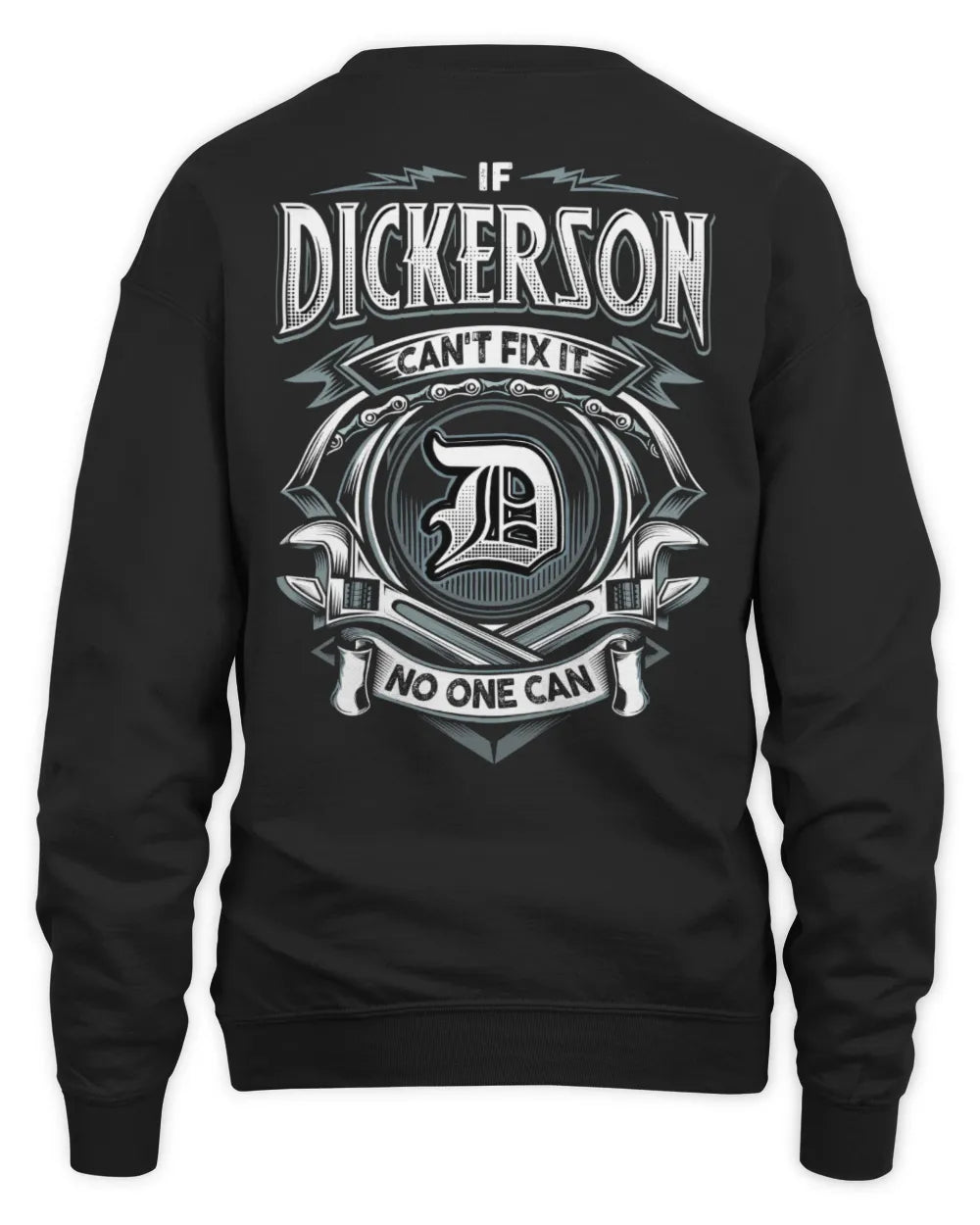 DICKERSON AP81-K4-626 - Personalized Ahmed Quote Apparel “If Ahmed Can't Fix It, No One Can” - Unisex Sweatshirt - Black