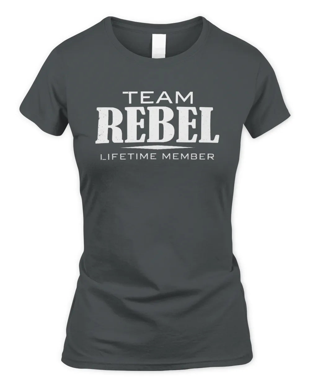REBEL BL62-K4-128 - Personalized “Team NAME Lifetime Member” - Women's Standard T-Shirt - Charcoal