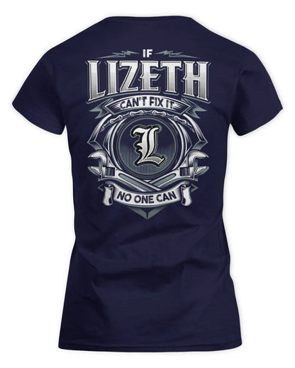 LIZETH AP81-K4-626 - Personalized Ahmed Quote Apparel “If Ahmed Can't Fix It, No One Can” - Women's Standard T-Shirt - Navy