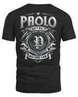PAOLO AP81-K4-626 - Personalized Ahmed Quote Apparel “If Ahmed Can't Fix It, No One Can” - Unisex Standard T-Shirt - Black