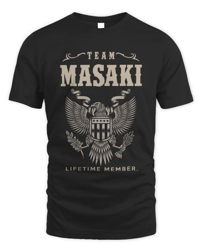 MASAKI TP06-K82 – Personalized Classic Style Apparel “Team NAME Lifetime Member” - Unisex Standard T-Shirt - Black