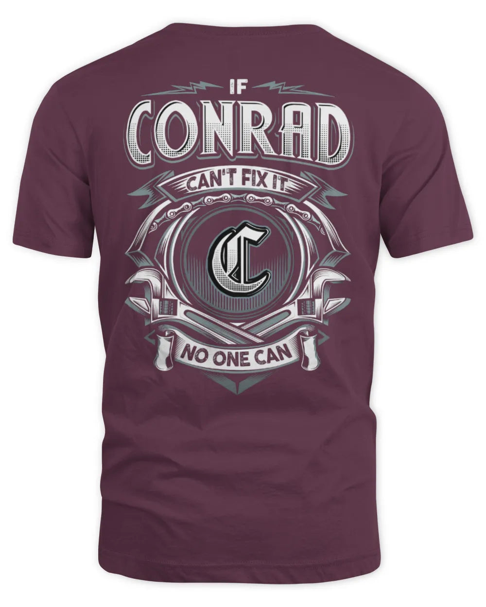 CONRAD AP81-K4-626 - Personalized Ahmed Quote Apparel “If Ahmed Can't Fix It, No One Can” - Unisex Standard T-Shirt - Maroon