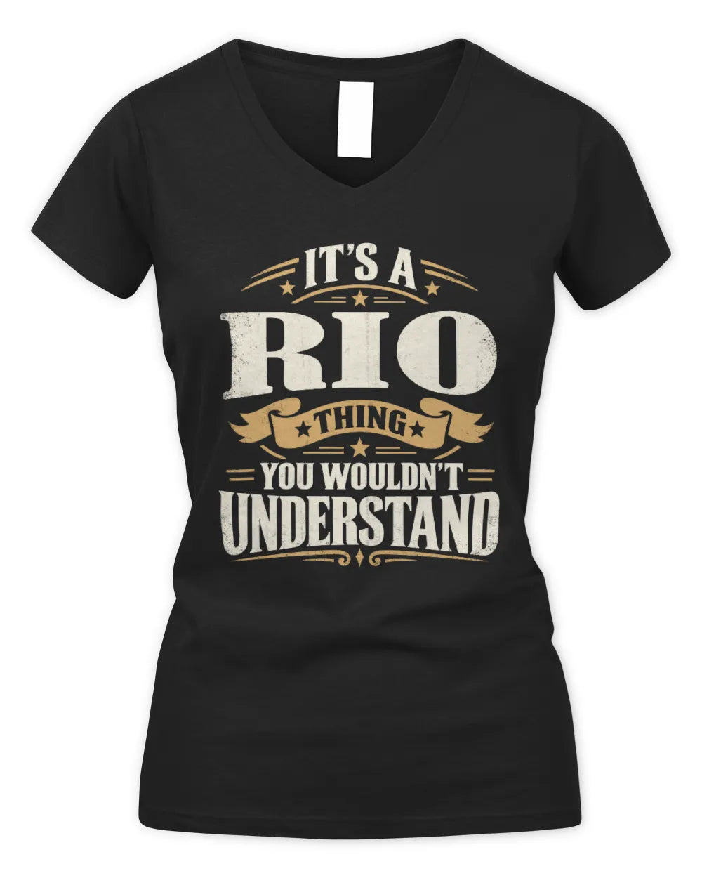 RIO P08 TH51 - Personalized “It’s a/an [NAME] Thing – You Wouldn’t Understand” Shirt - Women's V-Neck T-Shirt - Black