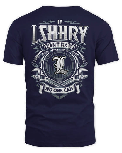 LSHHRY AP81-K4-626 - Personalized Ahmed Quote Apparel “If Ahmed Can't Fix It, No One Can” - Unisex Standard T-Shirt - Navy
