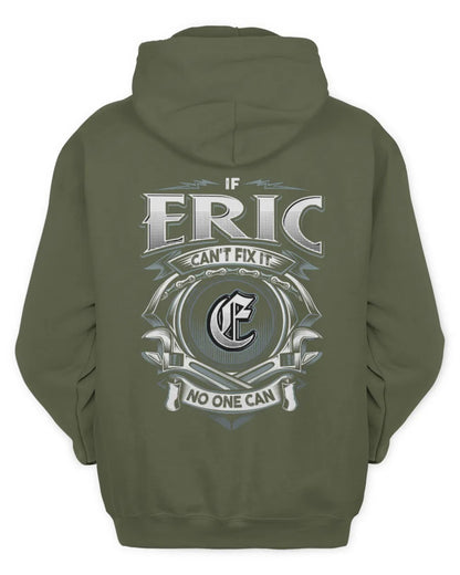ERIC AP81-K4-626 - Personalized Ahmed Quote Apparel “If Ahmed Can't Fix It, No One Can” - Unisex Hoodie - Military Green