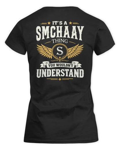 SMCHAAY KT06-M008 It’s a [NAME] Thing – You Wouldn’t Understand | Personalized Vintage T-Shirt - Women's Standard T-Shirt - Black