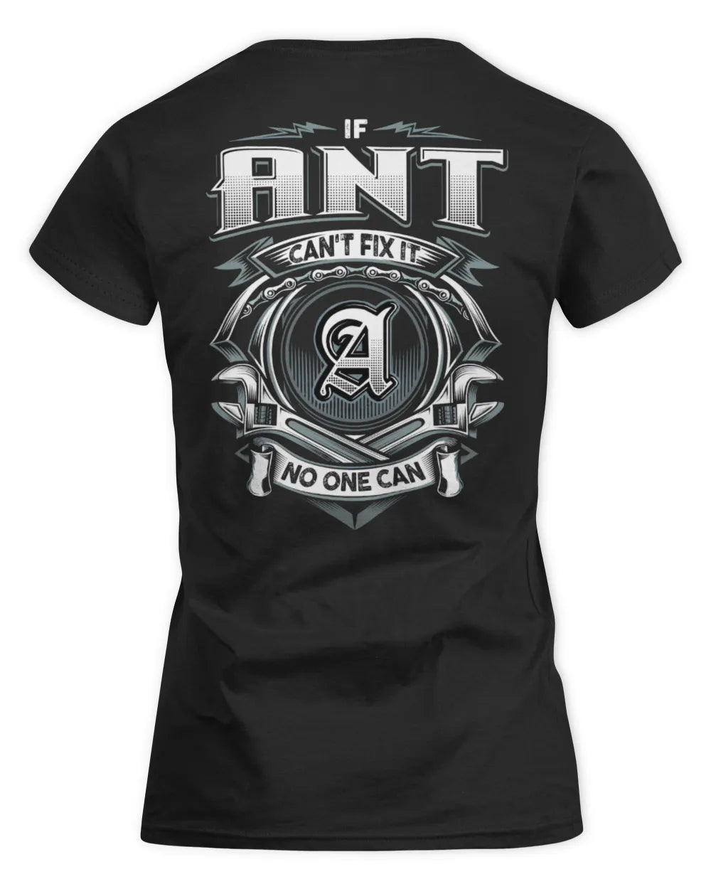 ANT AP81-K4-626 - Personalized Ahmed Quote Apparel “If Ahmed Can't Fix It, No One Can” - Women's Standard T-Shirt - Black
