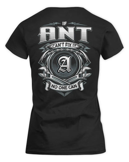 ANT AP81-K4-626 - Personalized Ahmed Quote Apparel “If Ahmed Can't Fix It, No One Can” - Women's Standard T-Shirt - Black