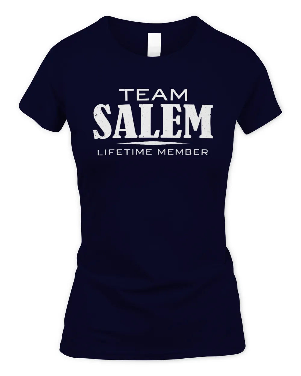 SALEM BL62-K4-128 - Personalized “Team NAME Lifetime Member” - Women's Standard T-Shirt - Navy