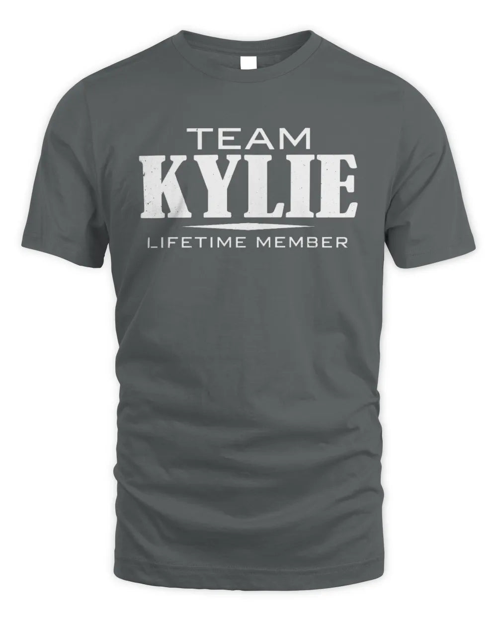 KYLIE BL62-K4-128 - Personalized “Team NAME Lifetime Member” - Unisex Standard T-Shirt - Charcoal