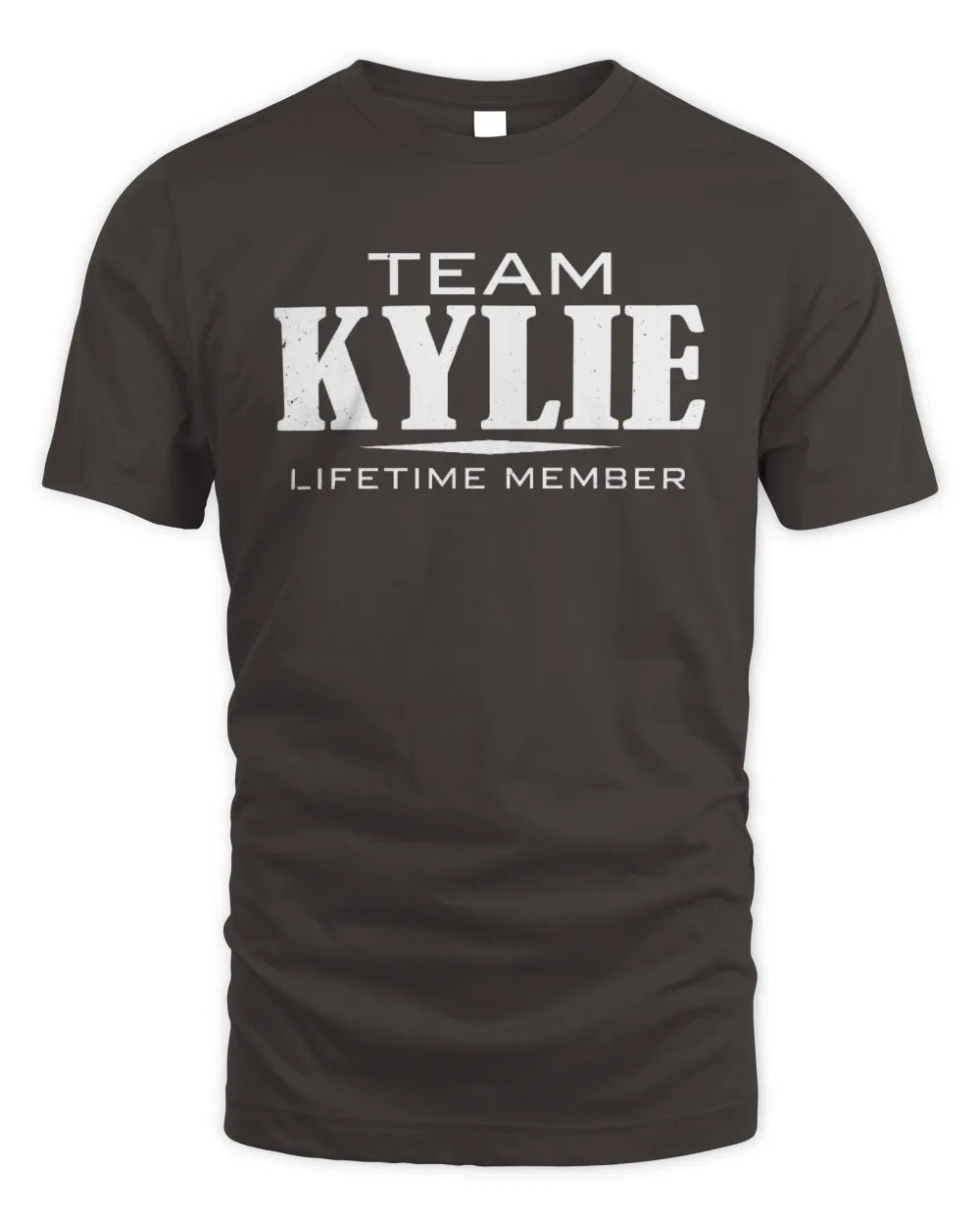 KYLIE BL62-K4-128 - Personalized “Team NAME Lifetime Member” - Unisex Standard T-Shirt - Dark Chocolate