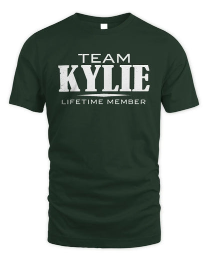KYLIE BL62-K4-128 - Personalized “Team NAME Lifetime Member” - Unisex Standard T-Shirt - Forest Green