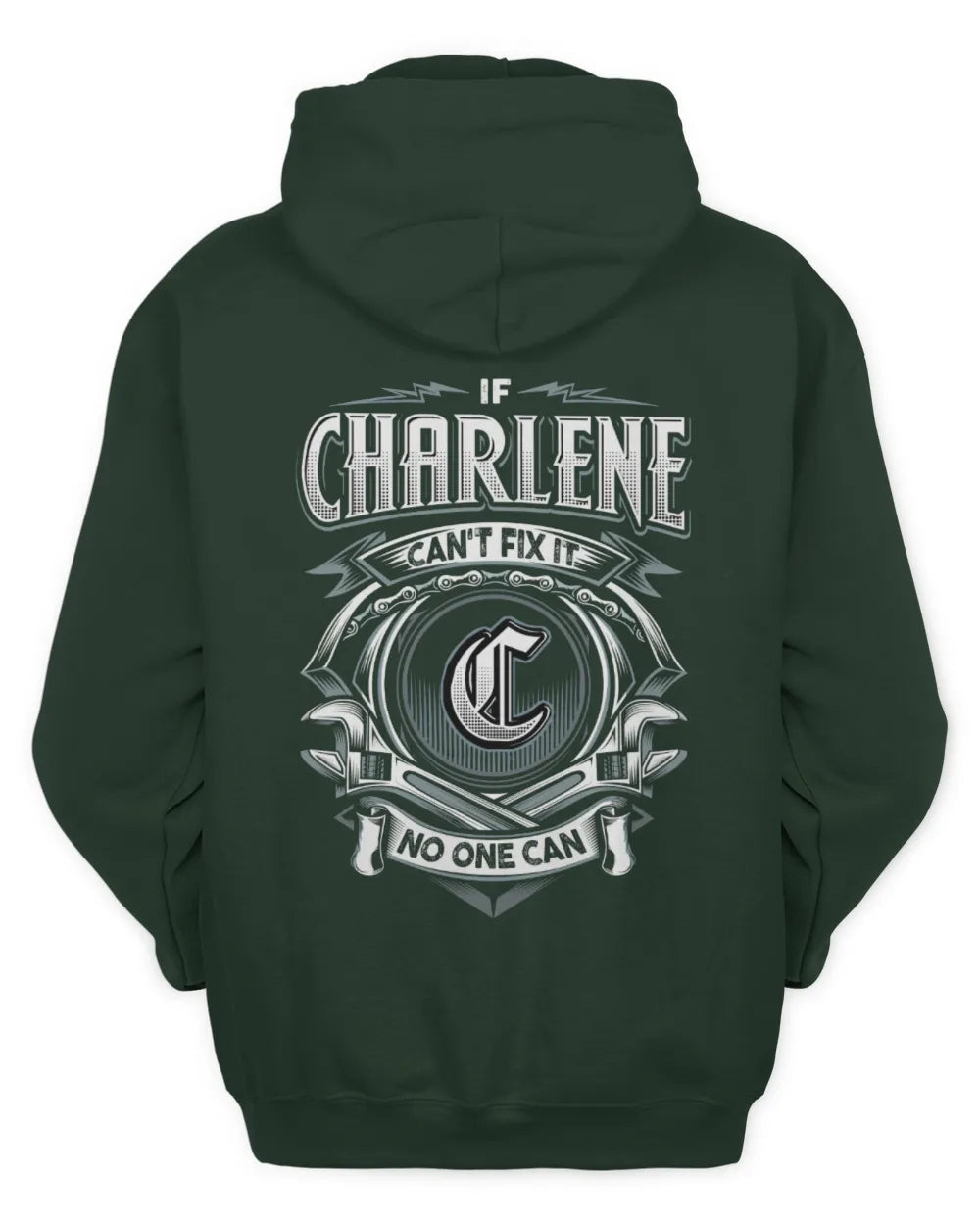 CHARLENE AP81-K4-626 - Personalized Ahmed Quote Apparel “If Ahmed Can't Fix It, No One Can” - Unisex Hoodie - Forest Green