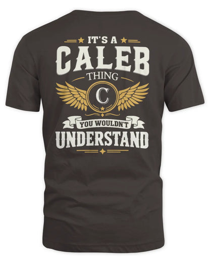 CALEB KT06-M008 It’s a [NAME] Thing – You Wouldn’t Understand | Personalized Vintage T-Shirt - Unisex Standard T-Shirt - Dark Chocolate