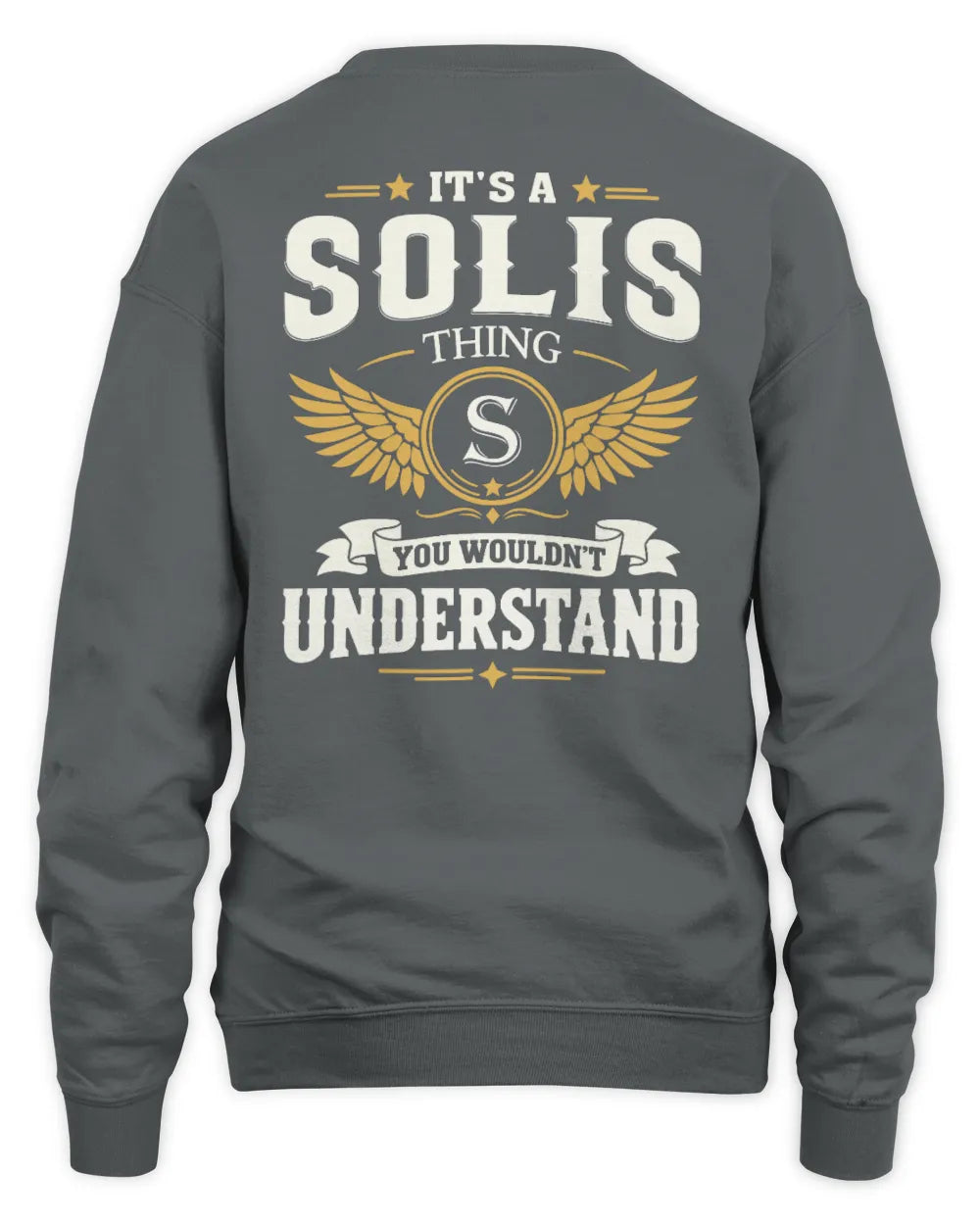 SOLIS KT06-M008 It’s a [NAME] Thing – You Wouldn’t Understand | Personalized Vintage T-Shirt - Unisex Sweatshirt - Charcoal
