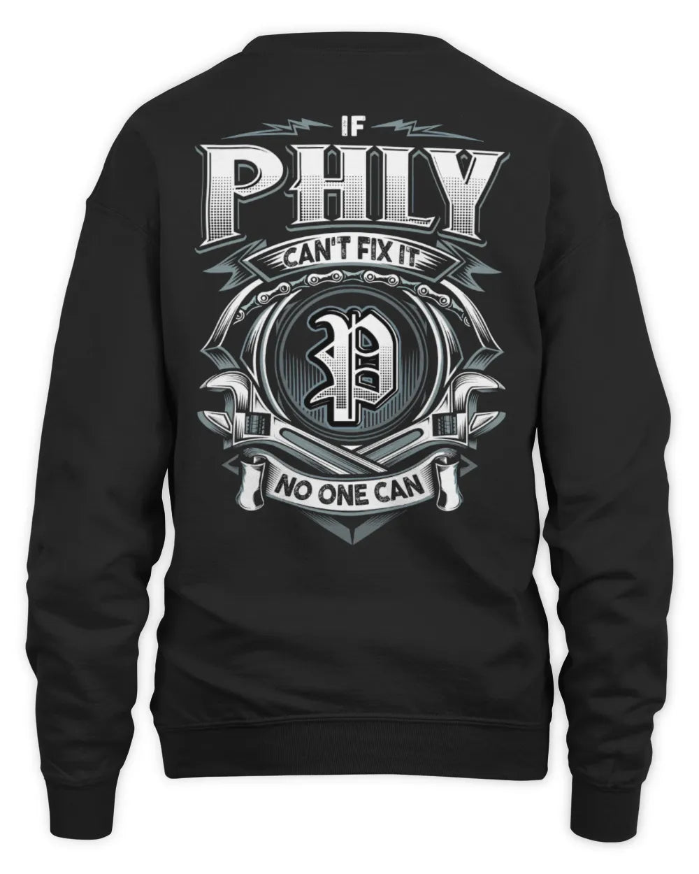 PHLY AP81-K4-626 - Personalized Ahmed Quote Apparel “If Ahmed Can't Fix It, No One Can” - Unisex Sweatshirt - Black