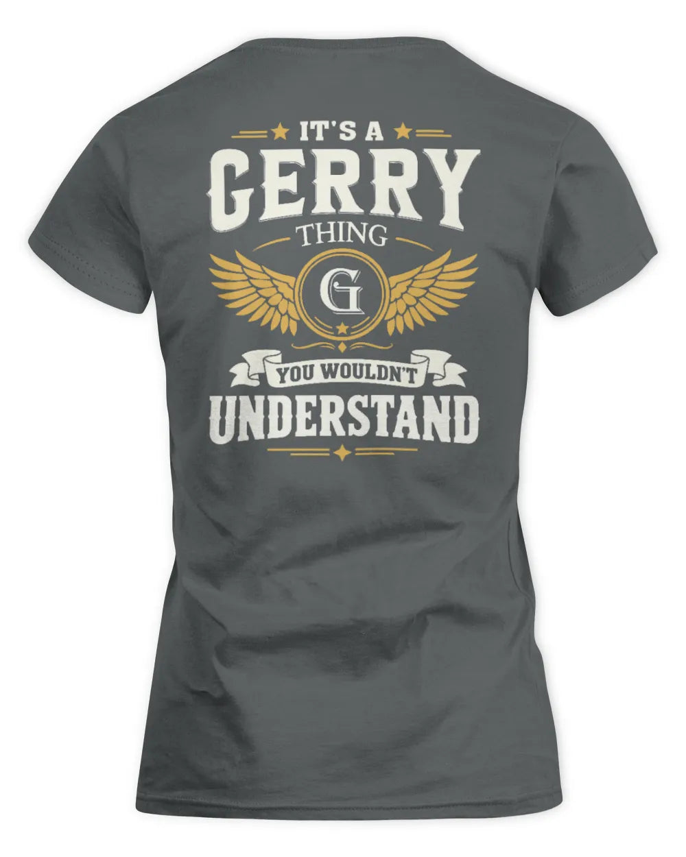 GERRY KT06-M008 It’s a [NAME] Thing – You Wouldn’t Understand | Personalized Vintage T-Shirt - Women's Standard T-Shirt - Charcoal