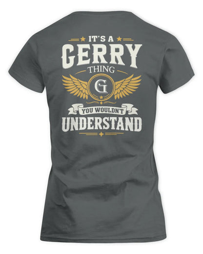 GERRY KT06-M008 It’s a [NAME] Thing – You Wouldn’t Understand | Personalized Vintage T-Shirt - Women's Standard T-Shirt - Charcoal