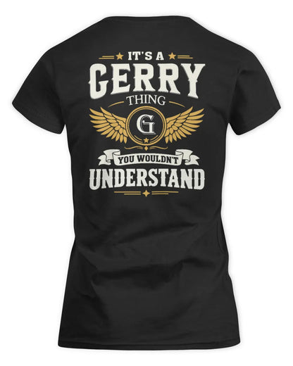 GERRY KT06-M008 It’s a [NAME] Thing – You Wouldn’t Understand | Personalized Vintage T-Shirt - Women's Standard T-Shirt - Black