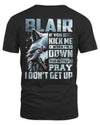 BLAIR AP62-K4-666 - Personalized Fierce Wolf Quote Apparel “If You Kick Me When I’m Down, You Better Pray I Don’t Get Up”