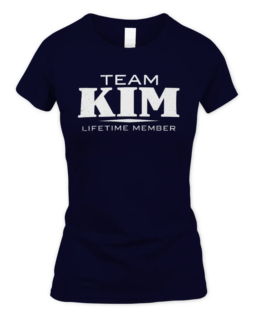 KIM BL62-K4-128 - Personalized “Team NAME Lifetime Member” - Women's Standard T-Shirt - Navy