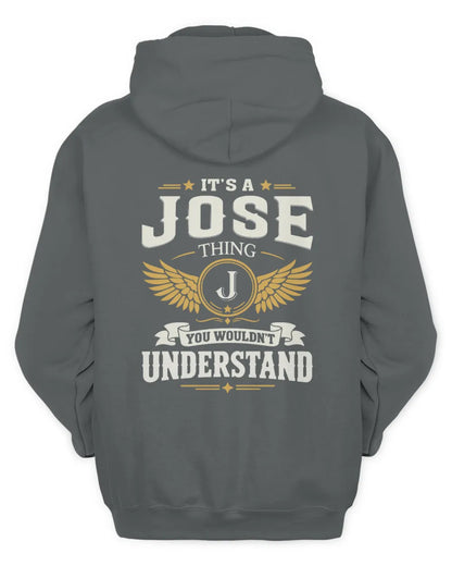 JOSE KT06-M008 It’s a [NAME] Thing – You Wouldn’t Understand | Personalized Vintage T-Shirt - Unisex Hoodie - Charcoal